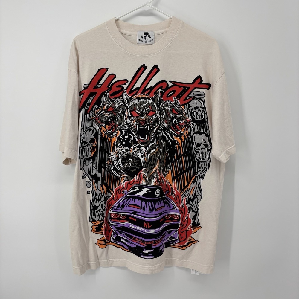 Warren Lotas‎ Hellcat Gatekeeper T-Shirt Men's Size Large Streetwear Hipster